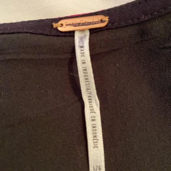 Free People Black and Pink Mini Dress - Picture 3 of 10